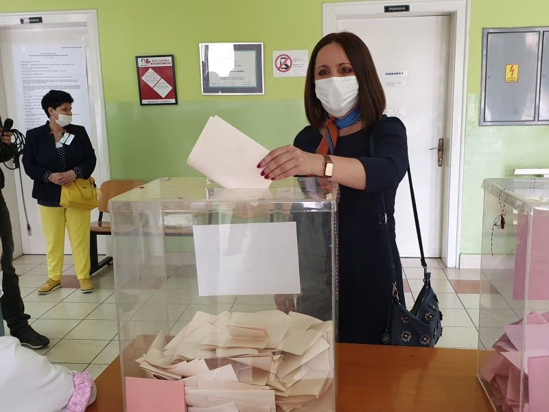 Jelena Milošević glasala u Drugoj zdravstvenoj stanici
