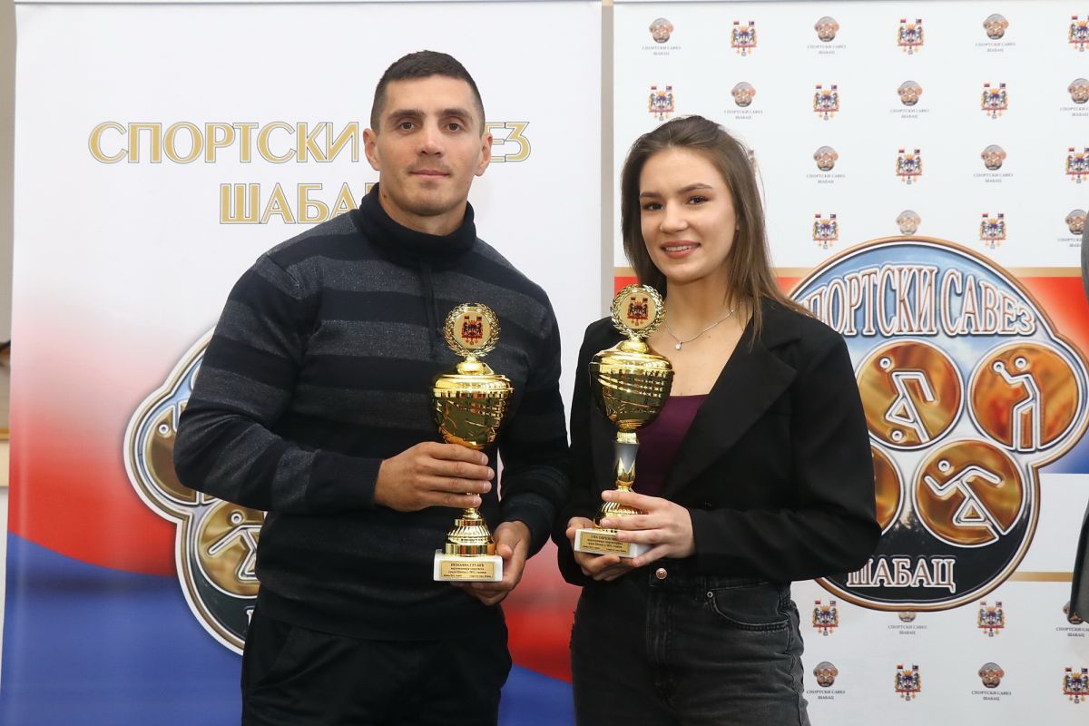 najbolji pojedinci: Nebojša Grujić i Una Obrenović (foto: Glas Podrinja)
