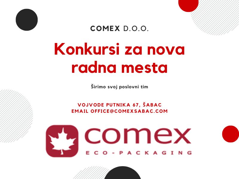 Comex: Konkursi za nova radna mesta