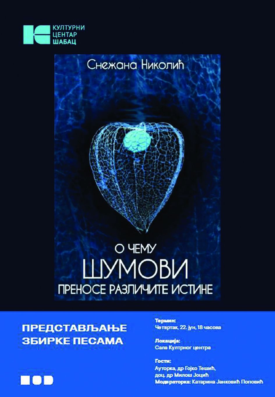 „О чему шумови преносе различите истине” Снежане Николић у КЦ