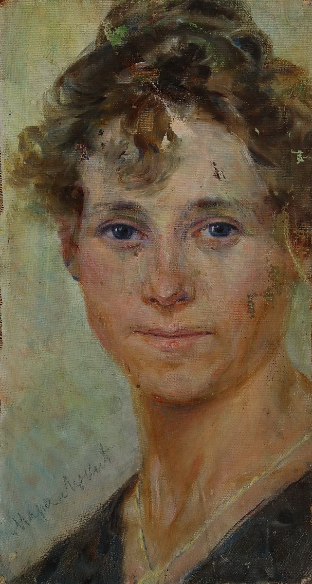Autoportret, ulje na platnu, 27,5h15 cm, PZMR/