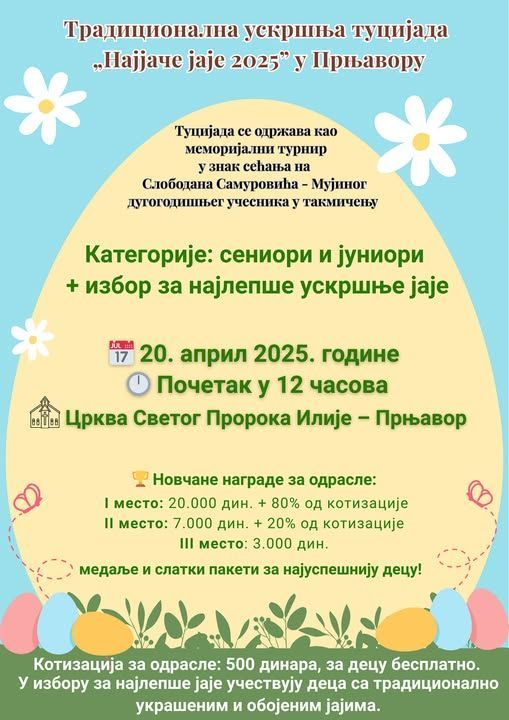 Uskršnja tucijada u Prnjavoru u nedelju