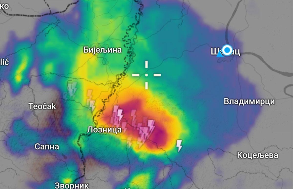 Screenshot/Meteorološki radar