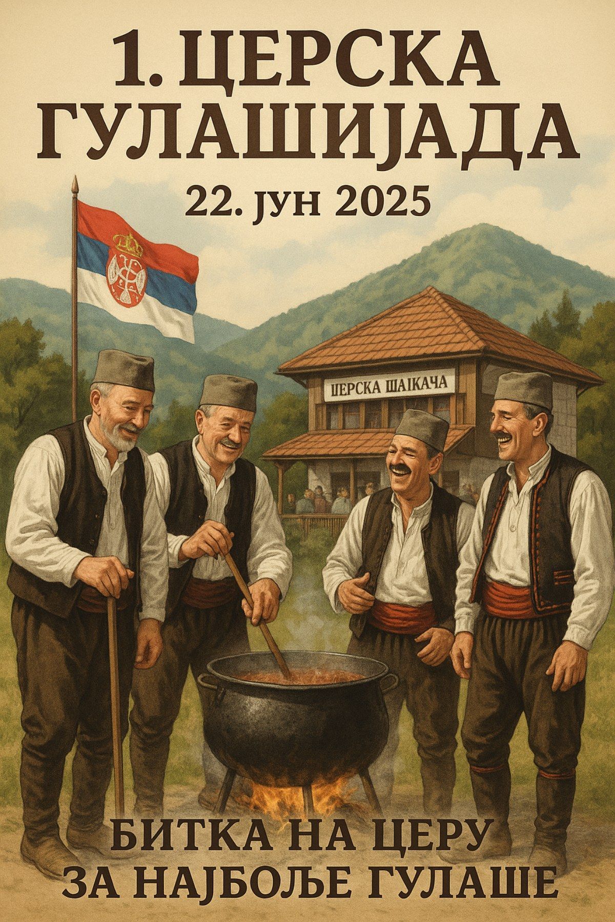 Prva Cerska gulašijada u nedelju