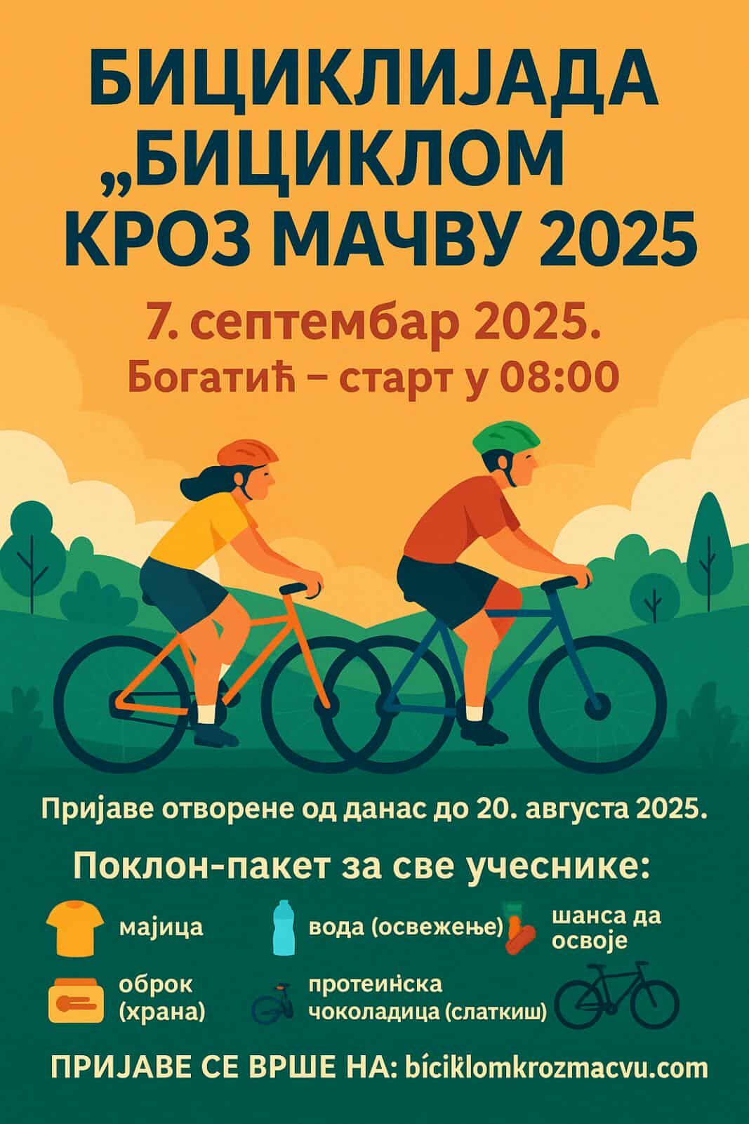 Пријаве за „Бициклом кроз Мачву 2025“ су отворене