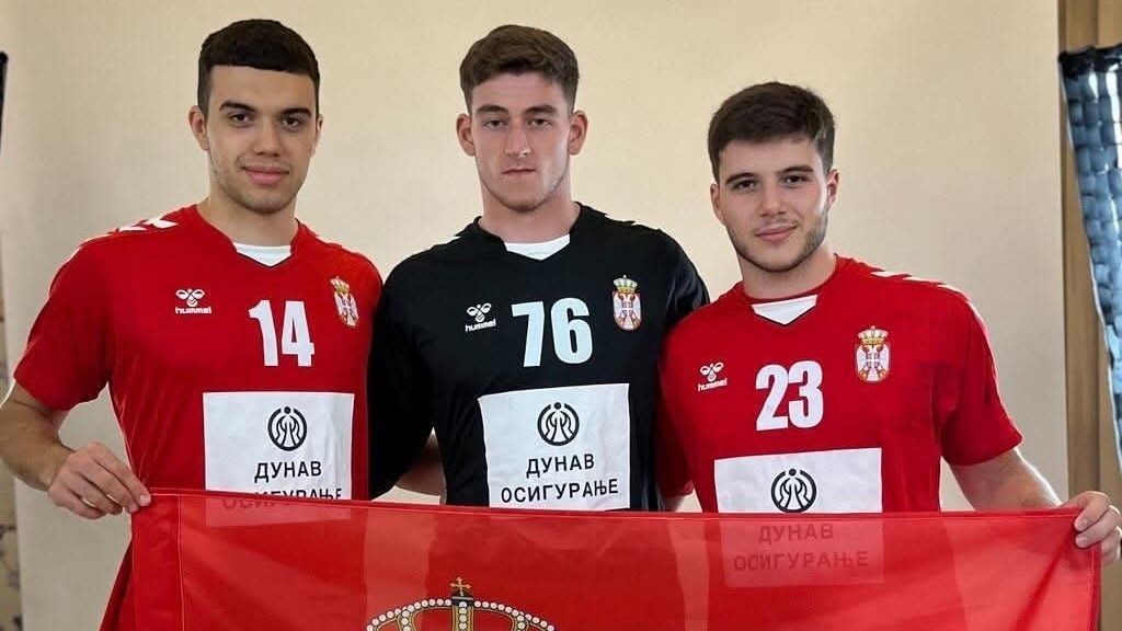 P. Popović,  V. Damjanović i V. Pavlović (foto: RK Metaloplastika)