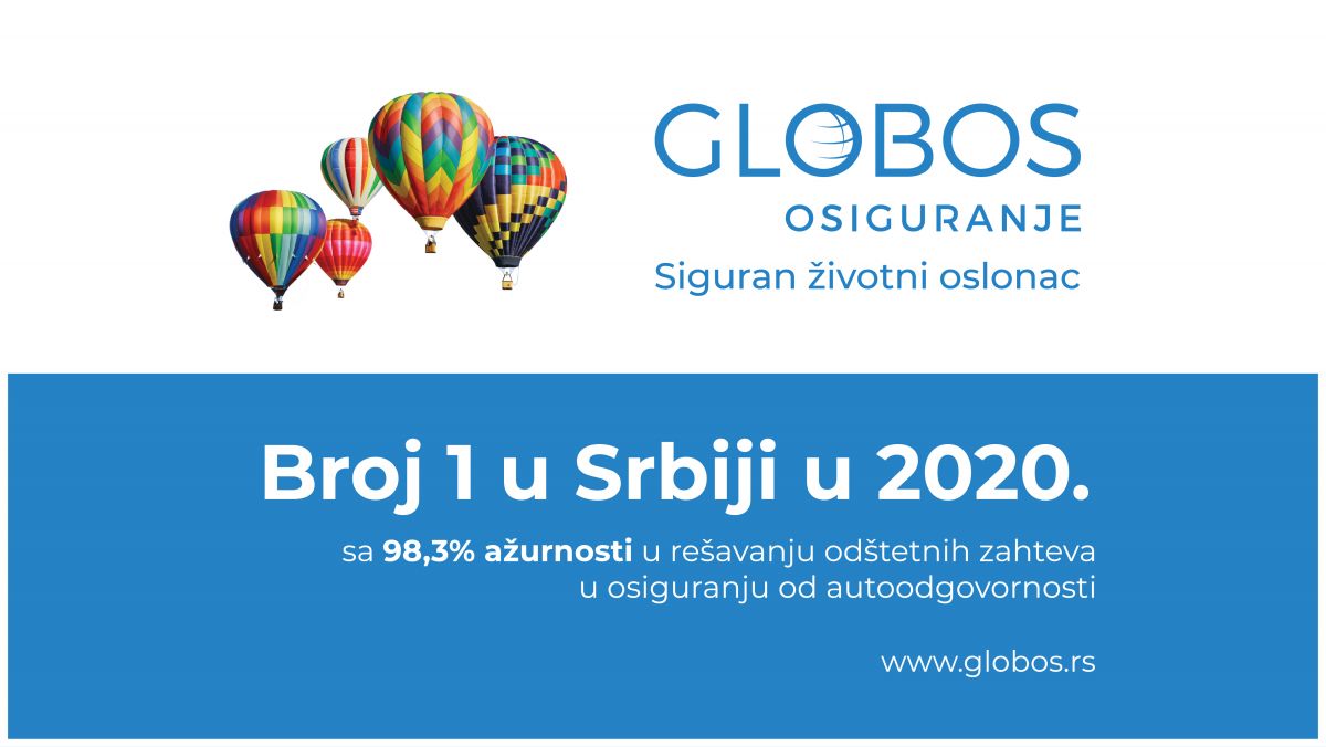 Globos osiguranje je broj 1 na srpskom tržišu u ažurnosti rešavanja odštetnih zahteva u autoodgovornosti