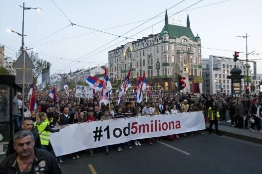 Protest u Beogradu: Na unapred ukradene izbore nećemo izaći