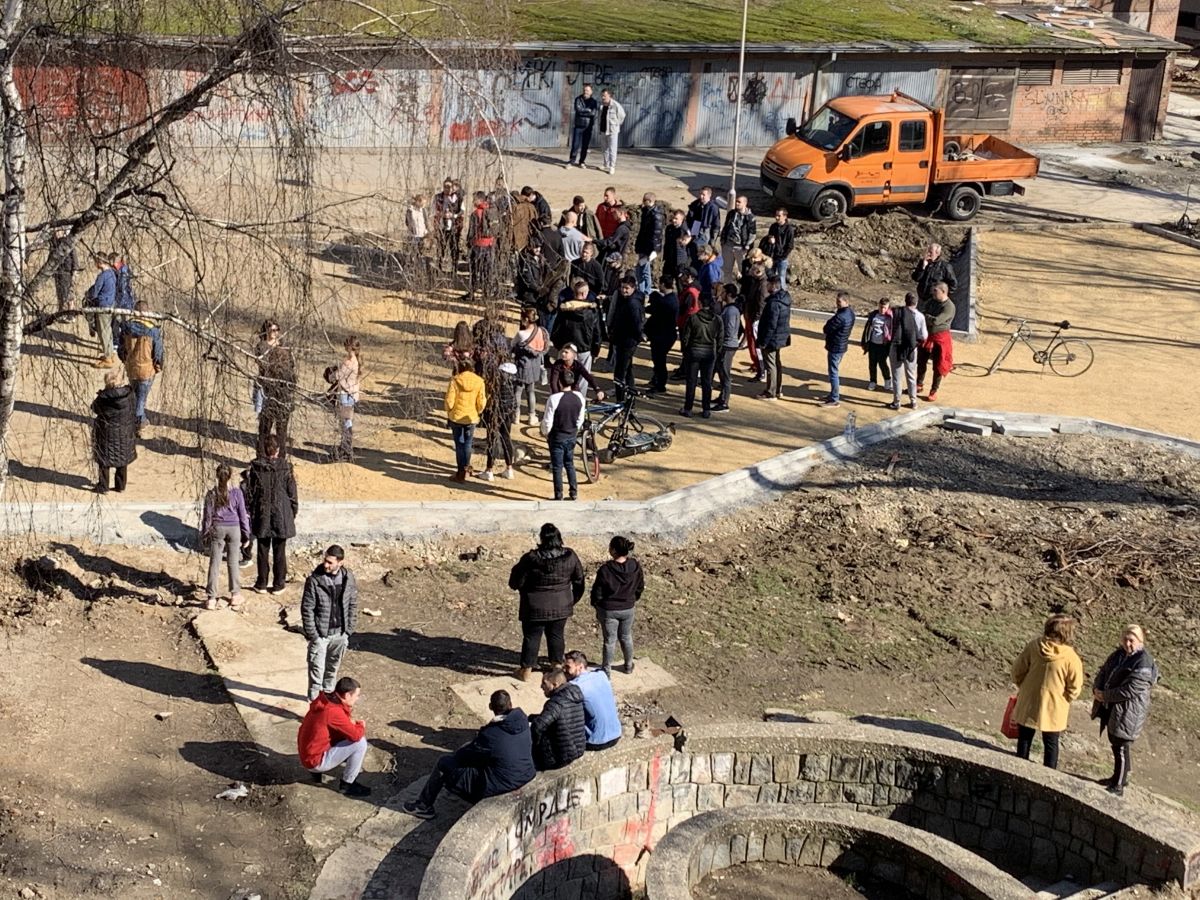 Protest u parkiću u Benskoj bari