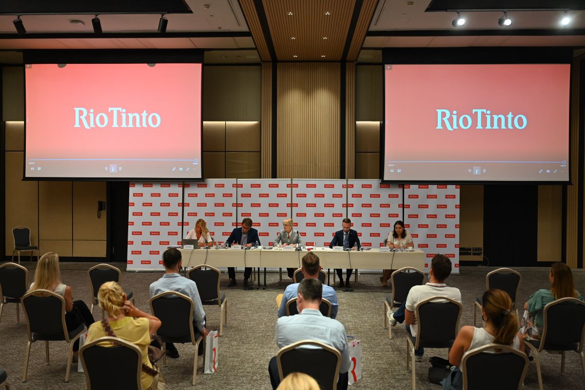 Foto: Rio Tinto press služba / Konferencija za medije Beograd