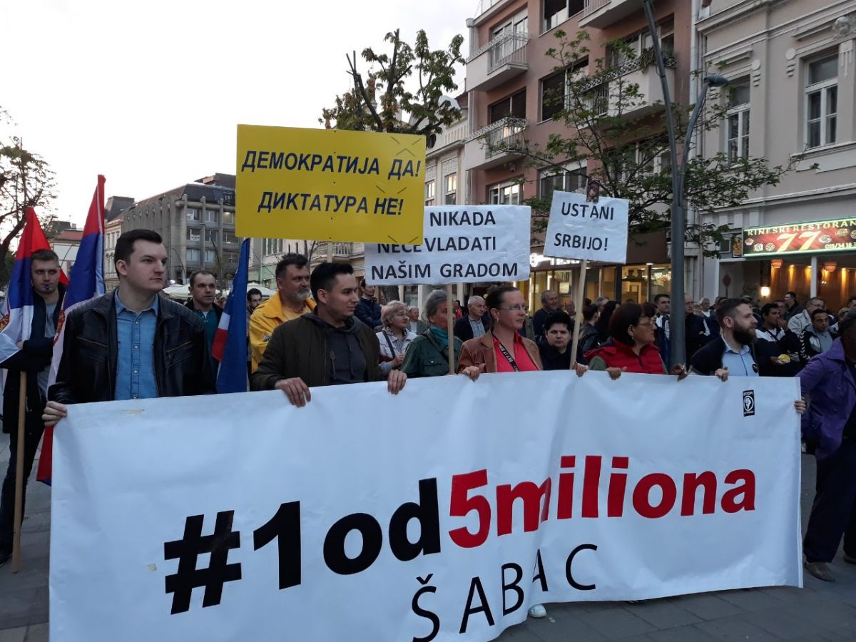 Protesti "1 od 5 miliona" održani u Užicu, Valjevu, Nišu i Šapcu