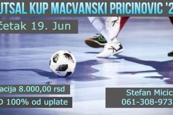 Futsal kup u Mačvanskom Pričinoviću 19. juna