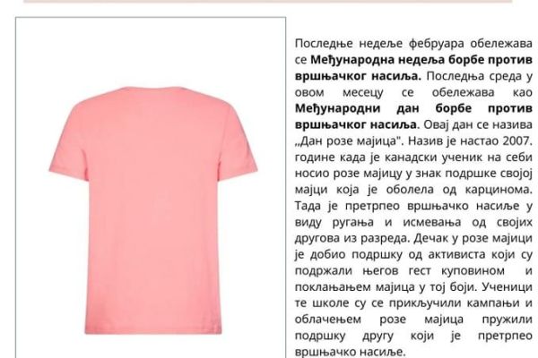Међународна недеља борбе против вршњачког насиља