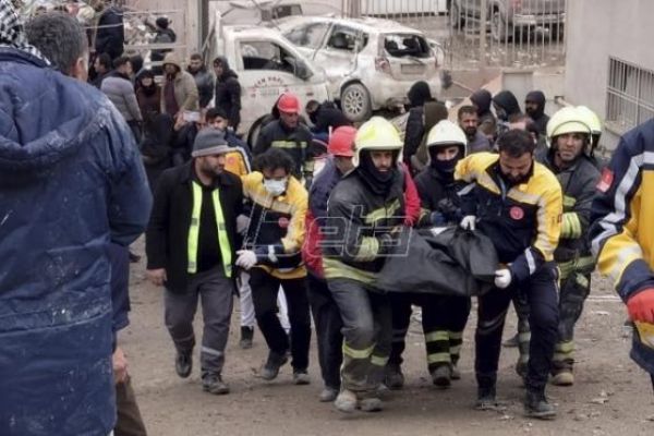 U Turskoj i Siriji prema novom bilansu 2.724 mrtvih i 13.580 povređenih