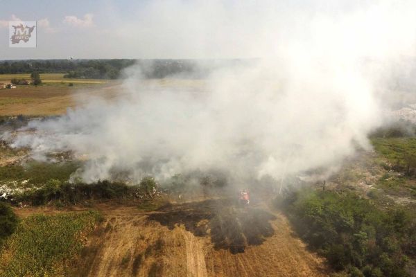 Пожар на депонији Нижно поље у Богатићу