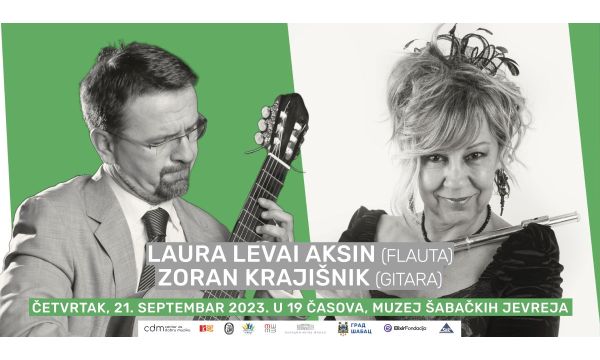 Duo istaknutih  umetnika nastupa  u okviru Šabačke  koncertne sezone