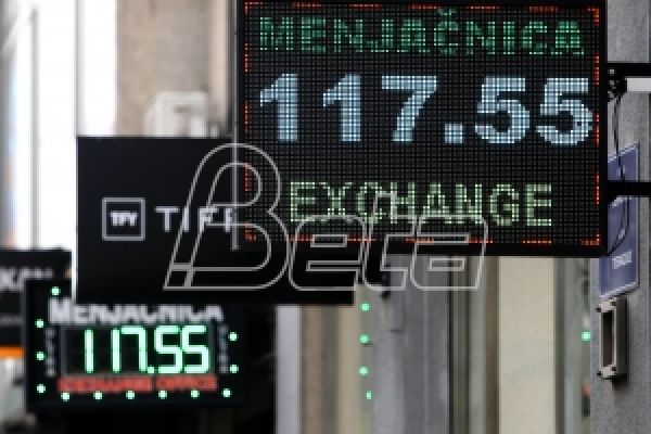 Евро 117,17 динара