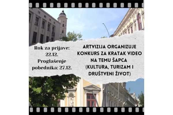 Konkurs za kratki video klip na temu Šapca