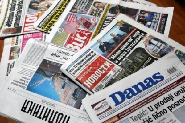 Насловне стране за суботу, 9. децембар