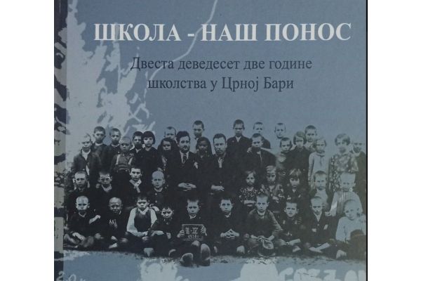 Predstavljanje knjige "Škola - naš ponos 292 godine školstva u Crnoj Bari" u petak u Domu kulture