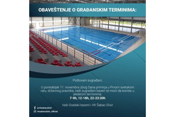 Obaveštenje o građanskim terminima