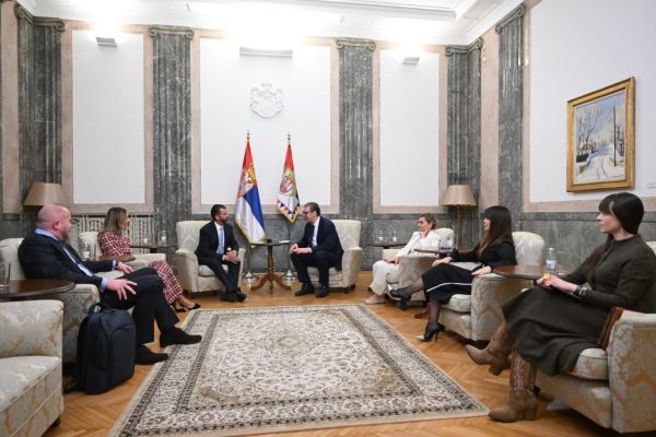 Sastali se predsednik Vučić i Donald Tramp Mlađi
