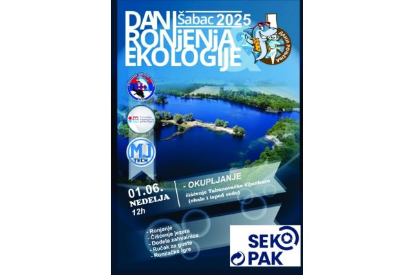 Šesti Dani ronjenja i ekologije u nedelju na Tabanovačkoj šljunkari