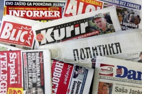 Насловне стране за четвртак, 8. мај