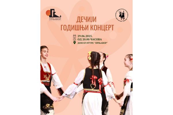 U nedelju Godišnji dečiji koncert Folklornog ansambla Doma kulture "Prnjavor"