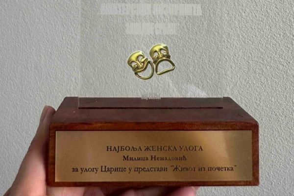 Награда за Милицу Ненадовић: Најбоља женска улога на Фестивалу