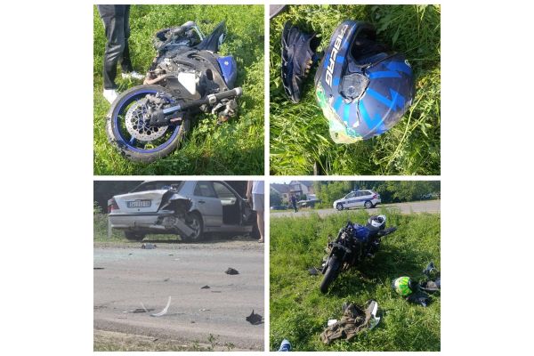 U sudaru na Obilaznom putu povređen vozač motora