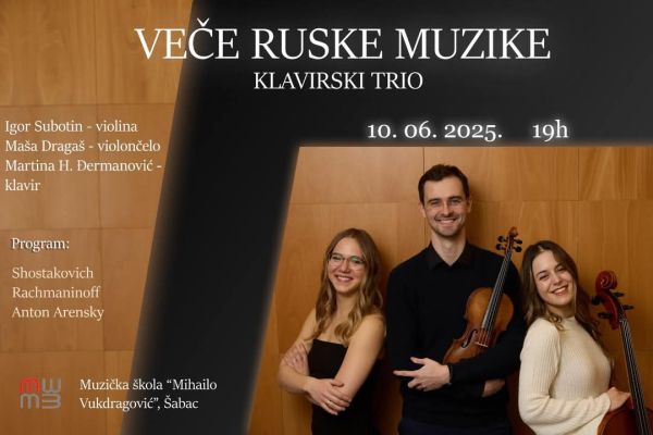 Veče ruske muzike u Muzičkoj školi "Mihailo Vukdragović"