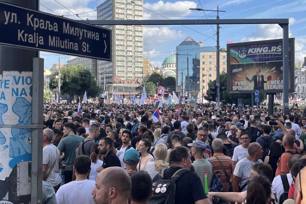 Скуп студената на Славији