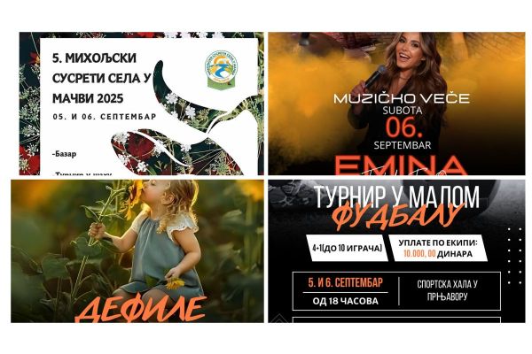 Пети „Михољски сусрети села у Мачви“ у Прњавору 5. и 6. септембра
