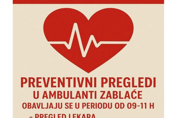 Обележавање Светског дана срца: Превентивни прегледи у амбуланти у Заблаћу