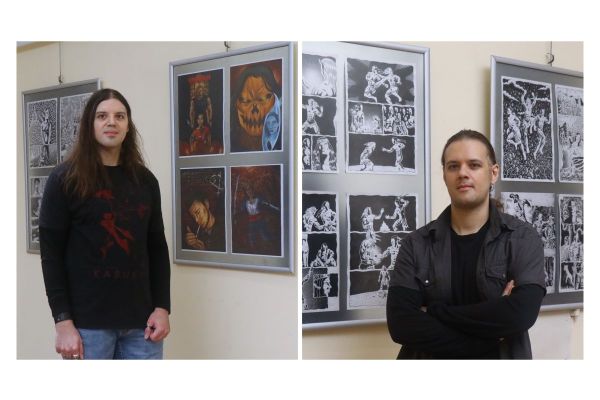 Izložba stripa i ilustracije Stefana i Uroša Mrkonjića u Biblioteci šabačkoj