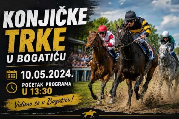 Pet galopskih trka danas u Bogatiću