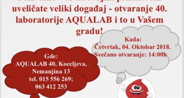 40. ЛАБОРАТОРИЈА AQUALAB